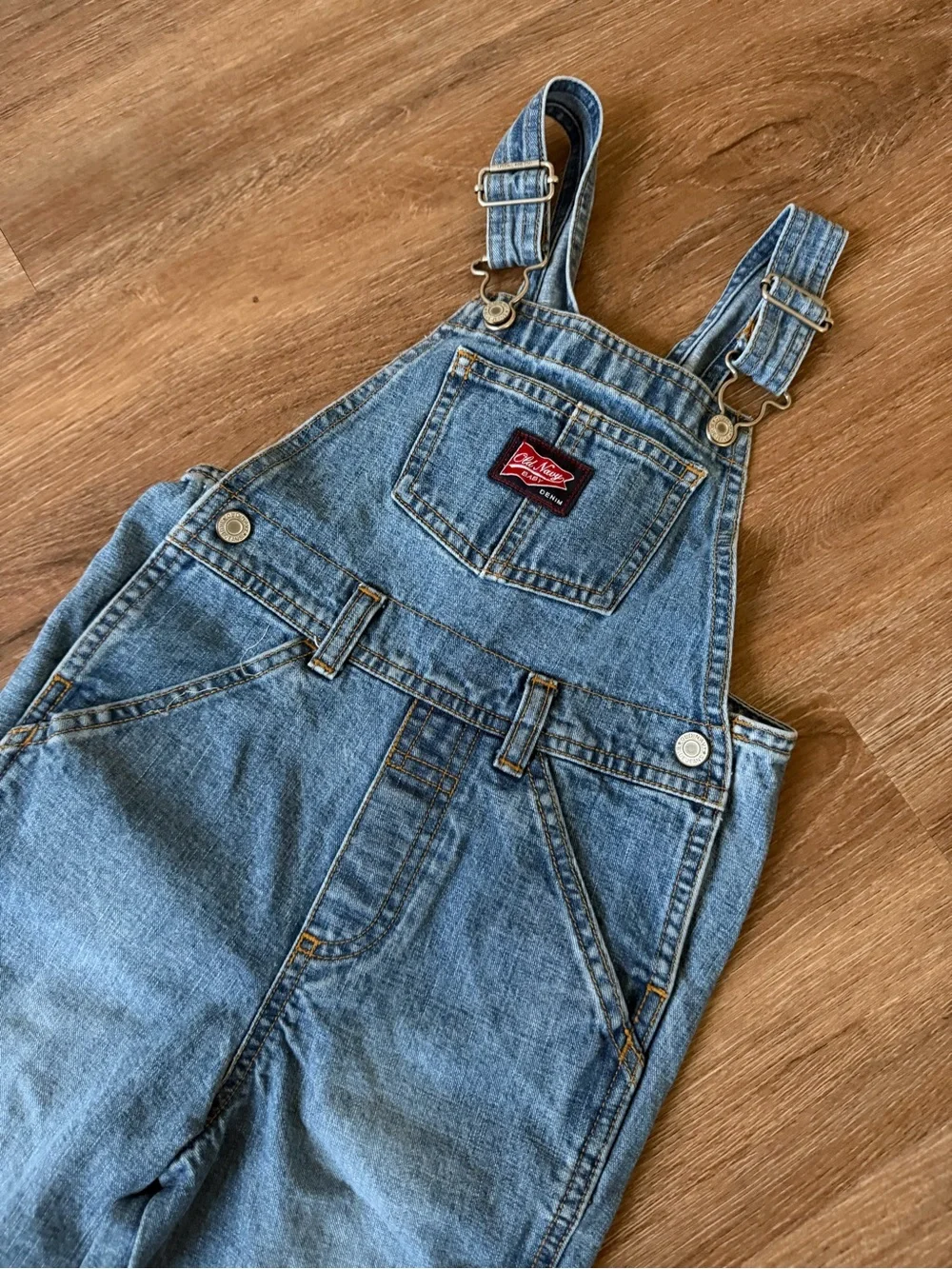Old Navy Light Blue Denim Kids Overalls